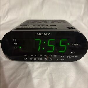 Sony Dream Machine Clock Radio - Black (ICFC218)
